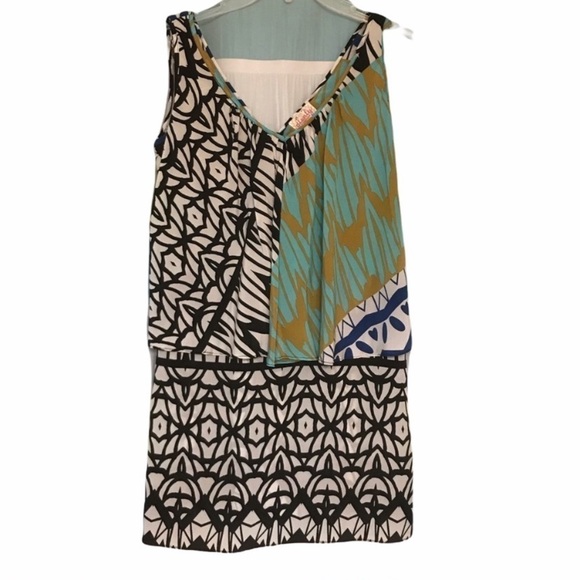Plenty by Tracy Reese Pattern Mix Dress Sz Small - Picture 1 of 7
